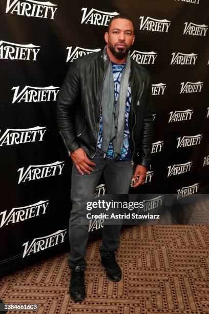 Laz Alonso, from the series The Boys poses at the Variety Studio at SXSW 2022 at JW Marriott Austin on March 12, 2022 in Austin, Texas.