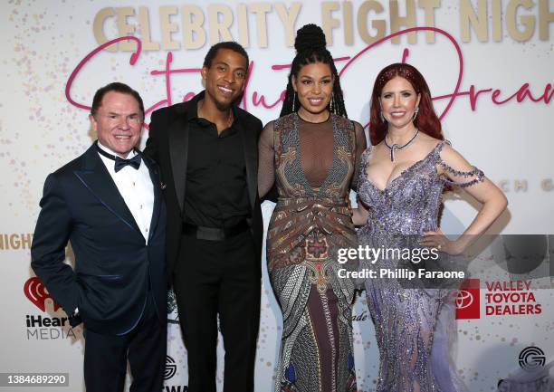 Richard J. Stephenson, Dana Isaiah, Jordin Sparks, and Dr. Stacie J. Stephenson attends Inaugural Gateway Celebrity Fight Night on March 12, 2022 in...