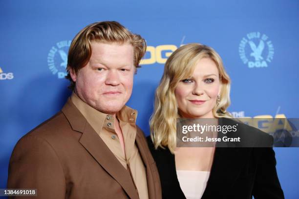 Jesse Plemons and Kirsten Dunst attend the 74th Annual Directors Guild Of America Awards at The Beverly Hilton on March 12, 2022 in Beverly Hills,...