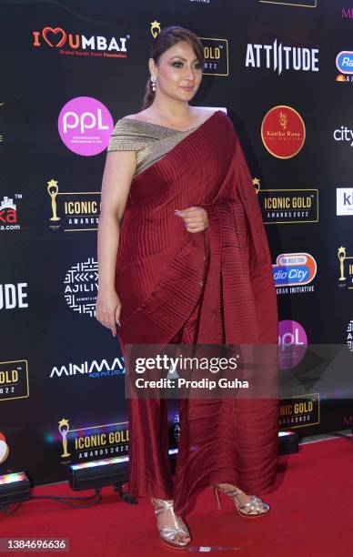 Urvashi Dholakia attends the Iconic Gold Awards on March 12, 2022 in Mumbai, India. (Photo by Prodip Guha/Getty Images