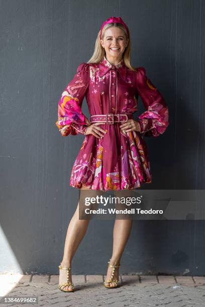 Emma Freedman attends Chandon Ladies Day at Rosehill Gardens on March 12, 2022 in Sydney, Australia.
