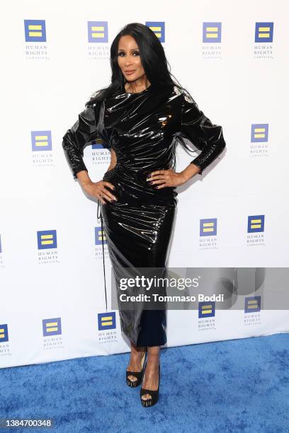 Beverly Johnson attends the Human Rights Campaign 2022 Los Angeles Dinner at JW Marriott Los Angeles L.A. LIVE on March 12, 2022 in Los Angeles,...