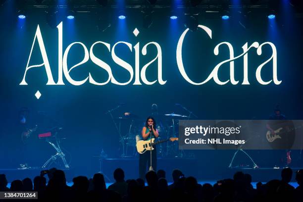 Alessia Cara performs at the NHL Heritage Classic Saturday Night Party at History on March 12, 2022 in Toronto, Ontario.