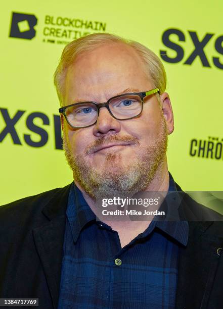 Jim Gaffigan attends "Linoleum" Premiere during the 2022 SXSW Conference and Festivals at Alamo Drafthouse South Lamar on March 12, 2022 in Austin,...