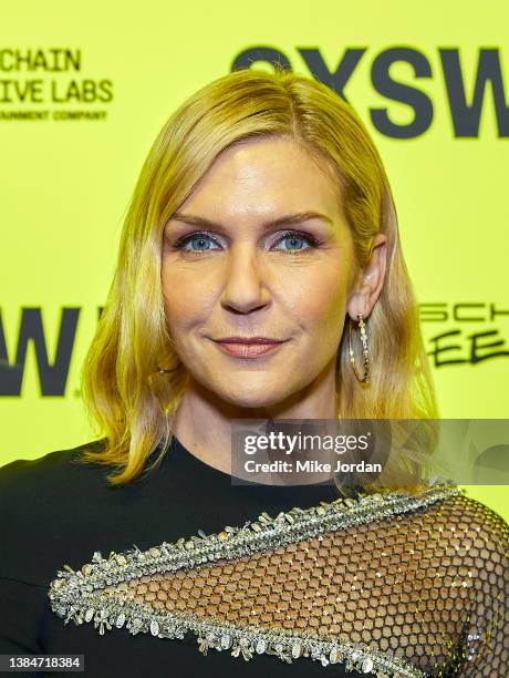 Rhea Seehorn attends "Linoleum" Premiere during the 2022 SXSW Conference and Festivals at Alamo Drafthouse South Lamar on March 12, 2022 in Austin,...