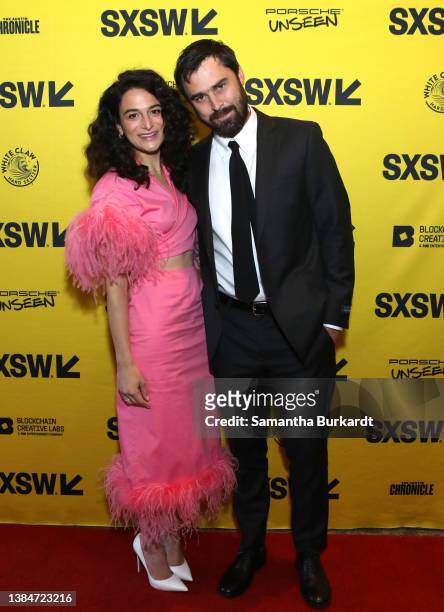 Jenny Slate and Ben Shattuck attend "Marcel The Shell With Shoes On" Premiere during the 2022 SXSW Conference and Festivals at Stateside Theater on...