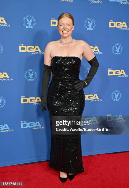 Sarah Snook attends the 74th Annual Directors Guild of America Awards at The Beverly Hilton on March 12, 2022 in Beverly Hills, California.