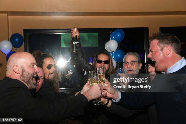 Television personality/actor Justin Brescia celebrates his birthday at Sapphire Las Vegas Gentlemen’s Club on March 12, 2022 in Las Vegas, Nevada.