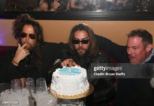 Television personality/actor Justin Brescia celebrates his birthday at Sapphire Las Vegas Gentlemen’s Club on March 12, 2022 in Las Vegas, Nevada.