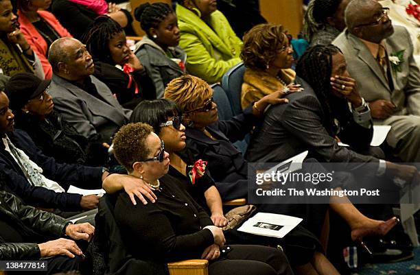 February, 6:At funeral services for Lenwood 'Lenny" Harris family members including his widow, Deborah, daughter Myia, sister Sandra, brother Harold,...