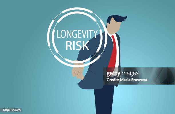 longevity risk. business concept presenting new plans and ideas. - permanent representative stock illustrations