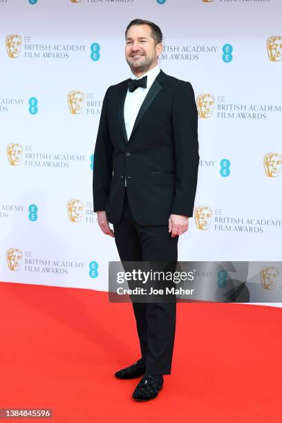 Schwalm attends the EE British Academy Film Awards 2022 at Royal Albert Hall on March 13, 2022 in London, England.