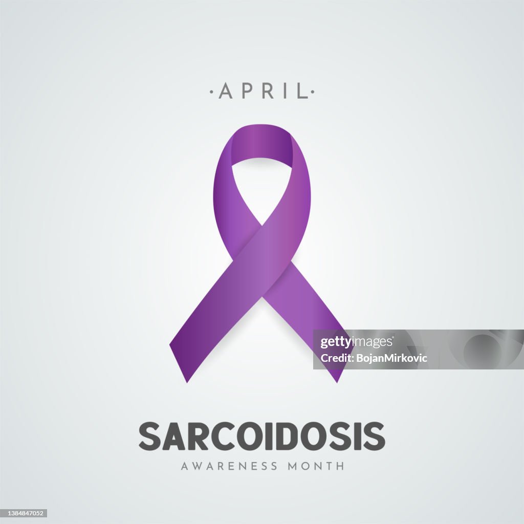 Sarcoidosis Awareness Month poster. Vector