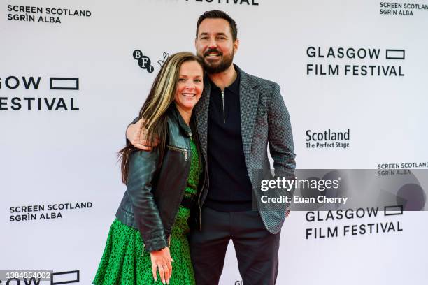 Annemarie Fulton and Martin Compston attend the "20th Anniversary Sweet 16" closing night screening at the Glasgow Film Festival at the Film Theatre...