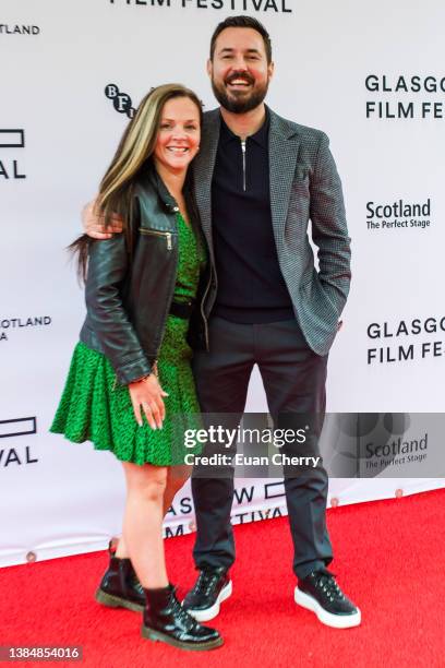 Annemarie Fulton and Martin Compston attend the "20th Anniversary Sweet 16" closing night screening at the Glasgow Film Festival at the Film Theatre...