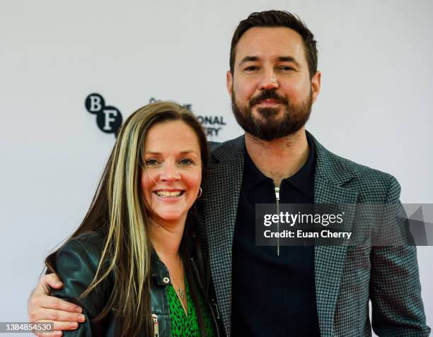 Annemarie Fulton and Martin Compston attend the "20th Anniversary Sweet 16" closing night screening at the Glasgow Film Festival at the Film Theatre...