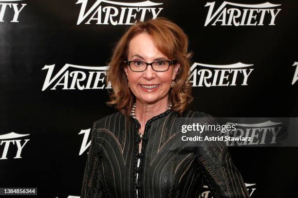 Gabby Giffords, from the film Gabby Giffords Won’t Back Down, poses at the Variety Studio at SXSW 2022 at JW Marriott Austin on March 13, 2022 in...