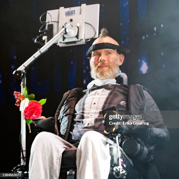 Steve Gleason speaks onstage during the Answer ALS And Team Gleason Game Changer Gala at Hyatt Regency New Orleans on March 12, 2022 in New Orleans,...