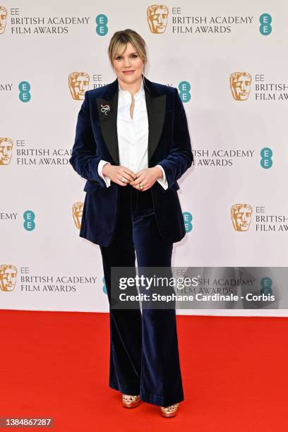 Emerald Fennell attends the EE British Academy Film Awards 2022 at Royal Albert Hall on March 13, 2022 in London, England.