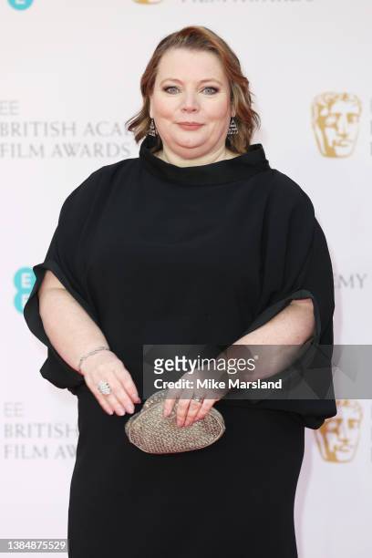 Joanna Scanlan attends the EE British Academy Film Awards 2022 at Royal Albert Hall on March 13, 2022 in London, England.