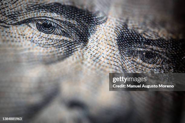 money: close-up of ulysses s. grant's portrait on the 50 us dollar banknote - hombre de estado fotografías e imágenes de stock