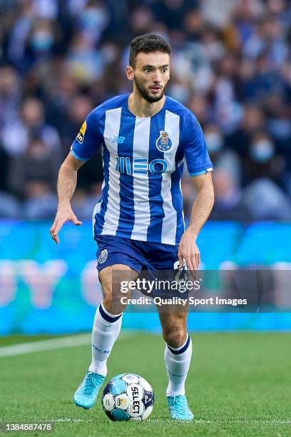 Joao Mario of FC Porto in action during the Liga Portugal Bwin match between FC Porto and CD Tondela at Estadio do Dragao on March 13, 2022 in Porto,...