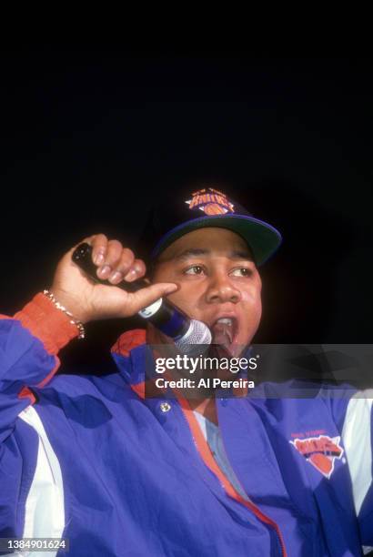 Mark Curry appears at the "Stay In School" rally at the Theater at Madison Square Garden on March 31, 1993 in New York City.