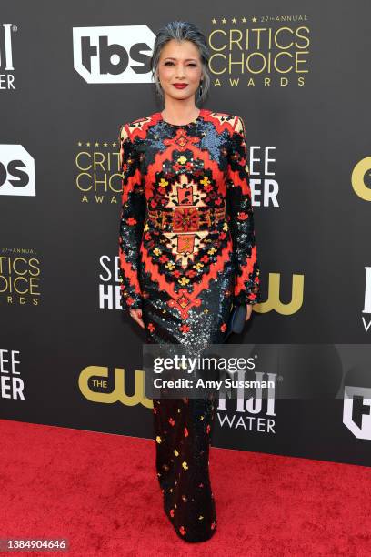 Kelly Hu attends the 27th Annual Critics Choice Awards at Fairmont Century Plaza on March 13, 2022 in Los Angeles, California.