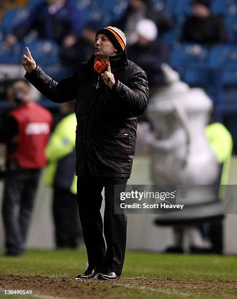 Blackpool manager Ian Holloway during the FA Cup Fourth Round Replay between Sheffield Wednesday and Blackpool at Hillsborough Stadium on February 7,...