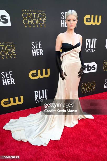 Sarah Jones attends the 27th Annual Critics Choice Awards at Fairmont Century Plaza on March 13, 2022 in Los Angeles, California.