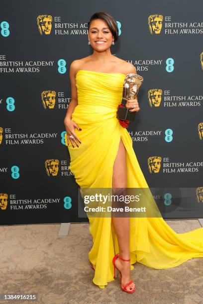 Ariana DeBose attends the EE British Academy Film Awards 2022 dinner at The Grosvenor House Hotel on March 13, 2022 in London, England.