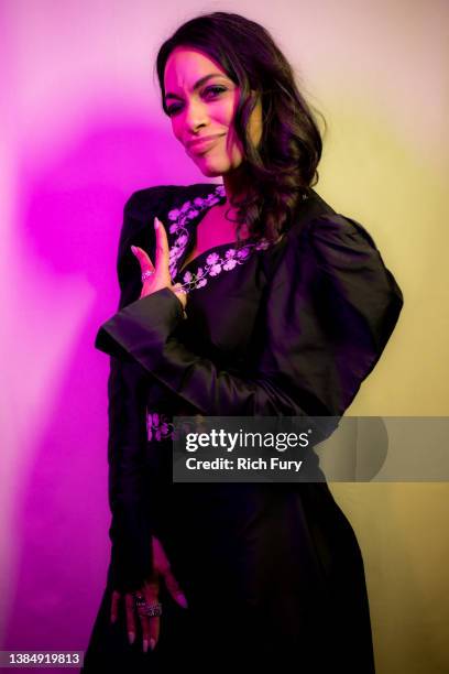 Rosario Dawson poses for a portrait at the premiere of "DMZ" during the 2022 SXSW Conference and Festivals at The Paramount Theater on March 13, 2022...