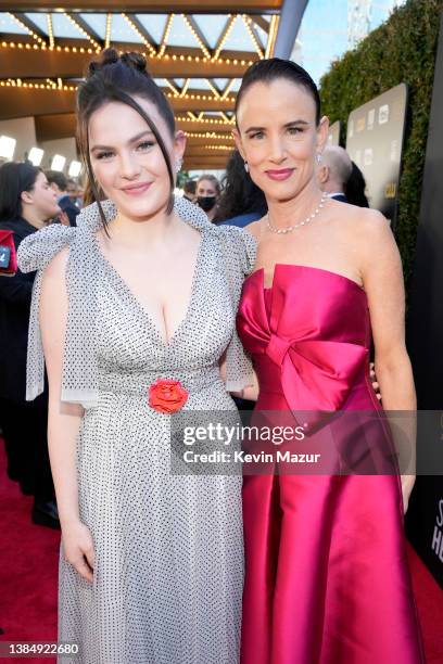 Chiara Aurelia and Juliette Lewis attend the 27th Annual Critics Choice Awards at Fairmont Century Plaza on March 13, 2022 in Los Angeles, California.