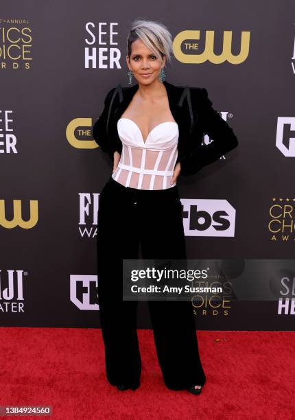 Halle Berry attends the 27th Annual Critics Choice Awards at Fairmont Century Plaza on March 13, 2022 in Los Angeles, California.