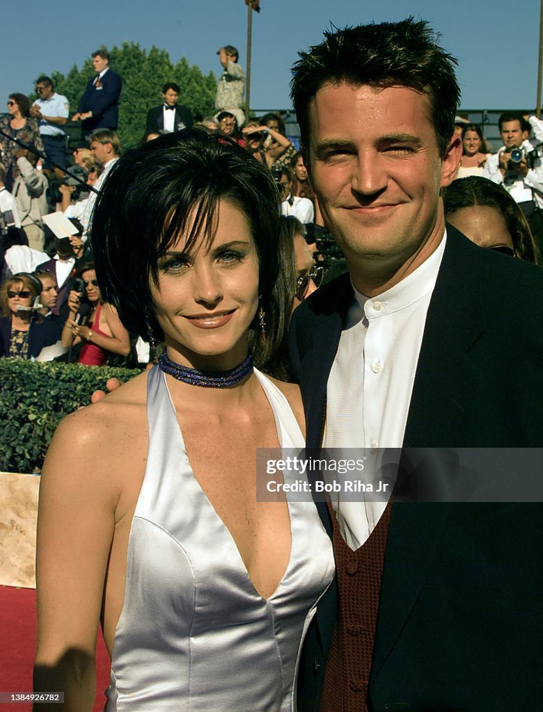 Courtney Cox and Matthew Perry at Emmy Awards