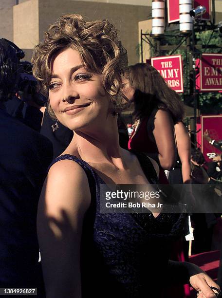 Sharon Lawrence arrives at the 47th Primetime Emmy Awards Show, September 10 in Pasadena, California.