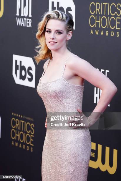 Kristin Stewart attends the 27th Annual Critics Choice Awards at Fairmont Century Plaza on March 13, 2022 in Los Angeles, California.