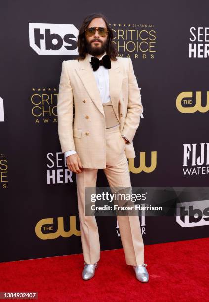 Jared Leto attends the 27th Annual Critics Choice Awards at Fairmont Century Plaza on March 13, 2022 in Los Angeles, California.