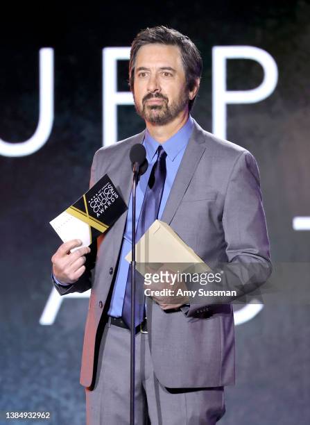 Ray Romano speaks onstage during the 27th Annual Critics Choice Awards at Fairmont Century Plaza on March 13, 2022 in Los Angeles, California.