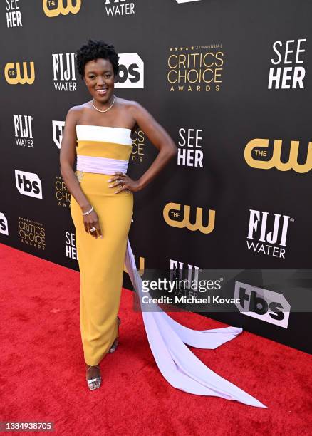 Krys Marshall with Champagne Collet & OBC Wines as they celebrate the 27th Annual Critics Choice Awards at Fairmont Century Plaza on March 13, 2022...