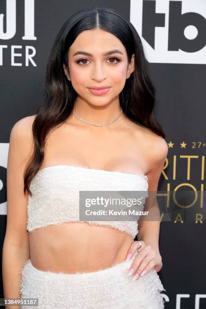 Josie Totah attends the 27th Annual Critics Choice Awards at Fairmont Century Plaza on March 13, 2022 in Los Angeles, California.