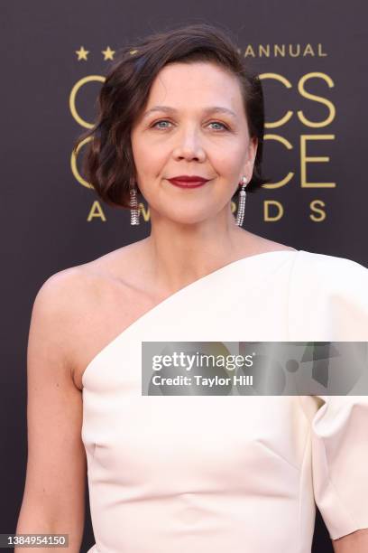 Maggie Gyllenhaal attends the 27th Annual Critics Choice Awards at Fairmont Century Plaza on March 13, 2022 in Los Angeles, California.