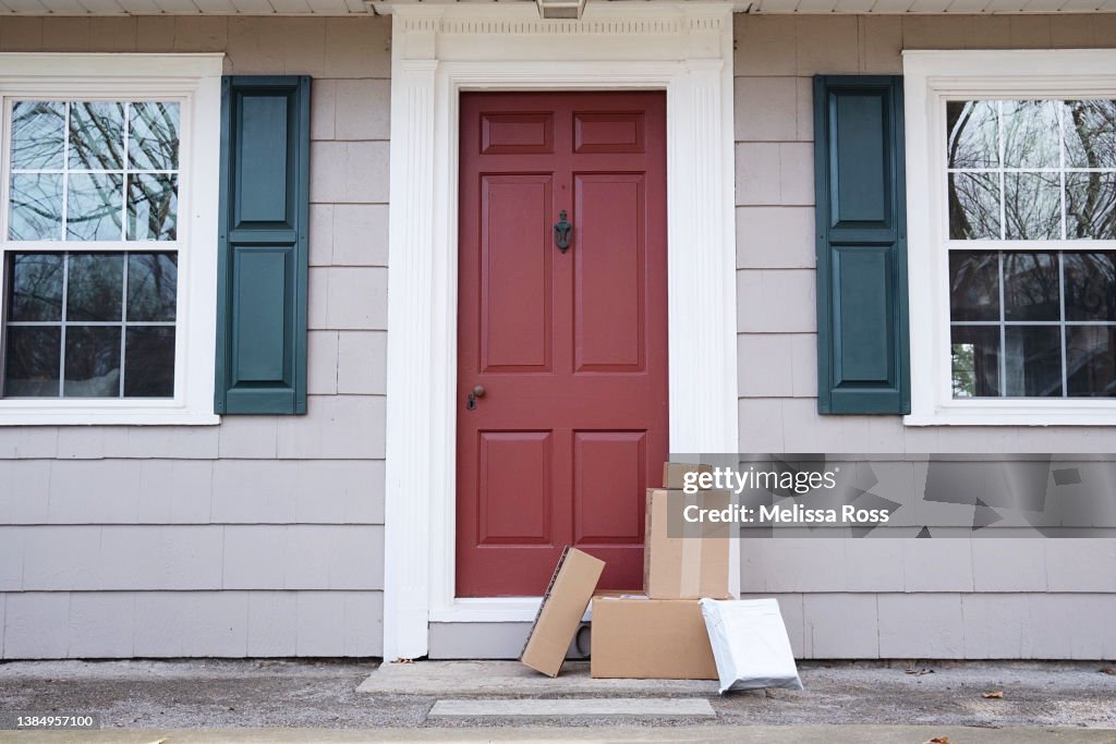 Packages delivered to front door