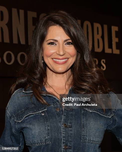 Actress Cerina Vincent signs and discusses her new book "Everybody Has A Belly Button" at Barnes & Noble at The Grove on March 13, 2022 in Los...