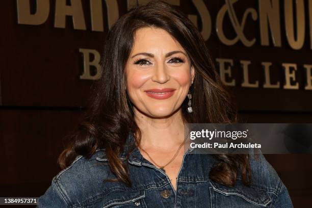 Actress Cerina Vincent signs and discusses her new book "Everybody Has A Belly Button" at Barnes & Noble at The Grove on March 13, 2022 in Los...