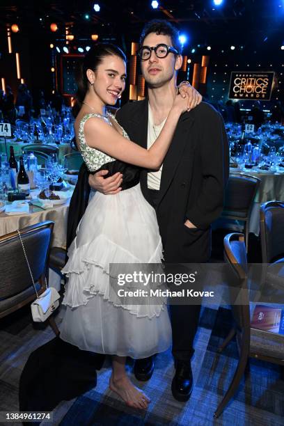 Margaret Qualley and Jack Antonoff with Champagne Collet & OBC Wines as they celebrate the 27th Annual Critics Choice Awards at Fairmont Century...