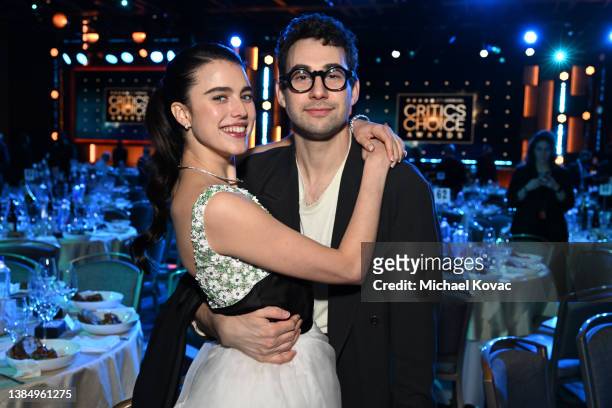 Margaret Qualley and Jack Antonoff with Champagne Collet & OBC Wines as they celebrate the 27th Annual Critics Choice Awards at Fairmont Century...