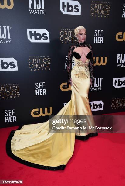 Lady Gaga attends the 27th Annual Critics Choice Awards at The Savoy on March 13, 2022 in London, United Kingdom.