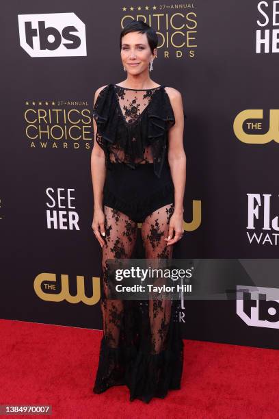 Kirsten Wiig attends the 27th Annual Critics Choice Awards at Fairmont Century Plaza on March 13, 2022 in Los Angeles, California.