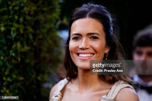 Mandy Moore attends the 2022 Critics' Choice Awards at Fairmont Century Plaza on March 13, 2022 in Los Angeles, California.